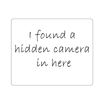 Hidden Camera Kiss-Cut Stickers