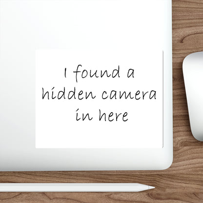 Hidden Camera Die-Cut Stickers