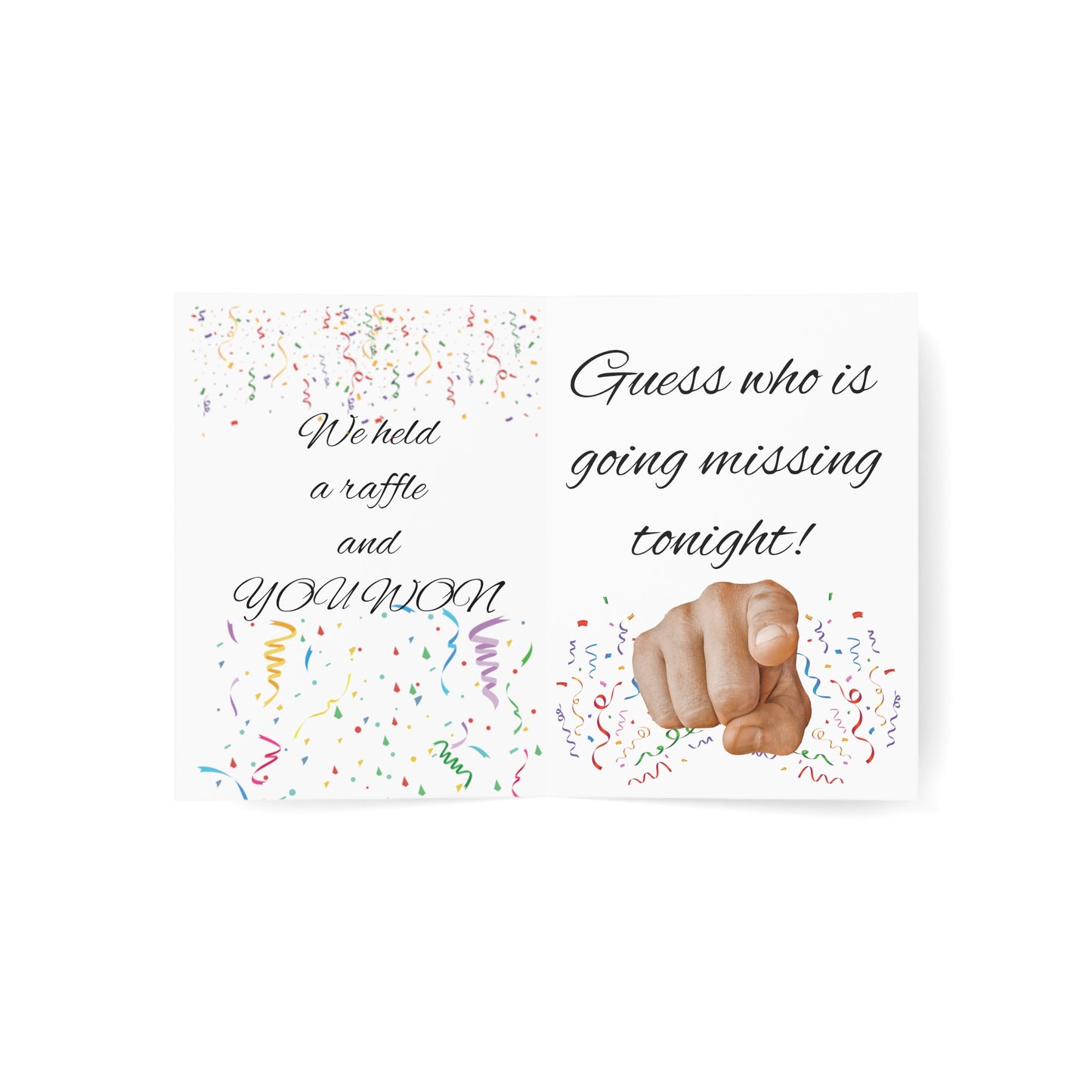 You Won! Greeting Cards