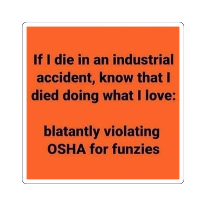 OSHA Kiss-Cut Stickers