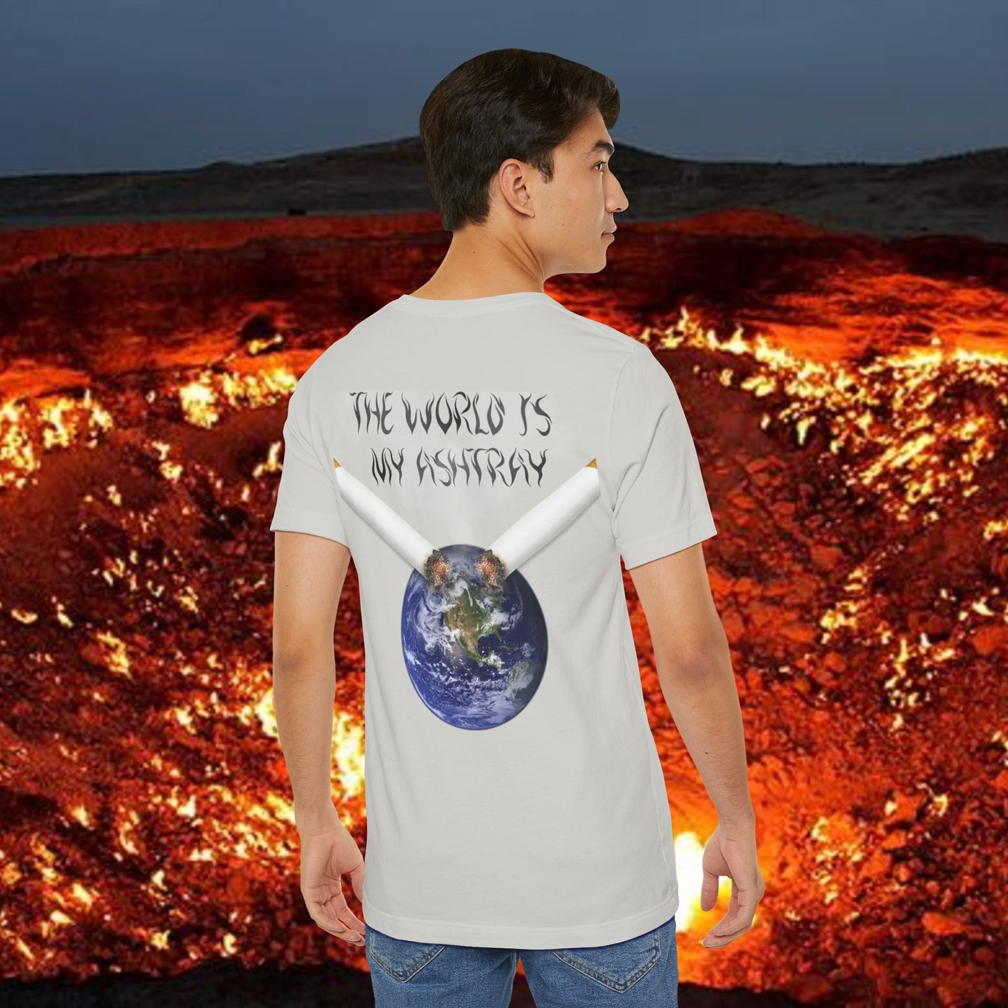 The World Is My Ashtray Unisex Short Sleeve Tee