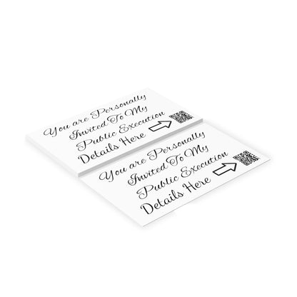 Public Execution Business Cards