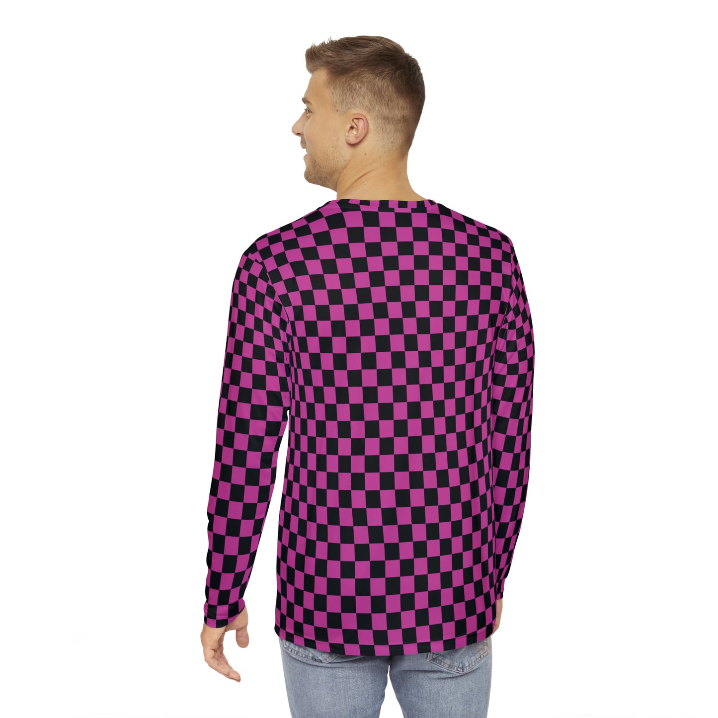 No Texture Men's Long Sleeve Shirt (AOP)