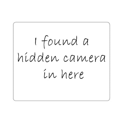 Hidden Camera Kiss-Cut Stickers