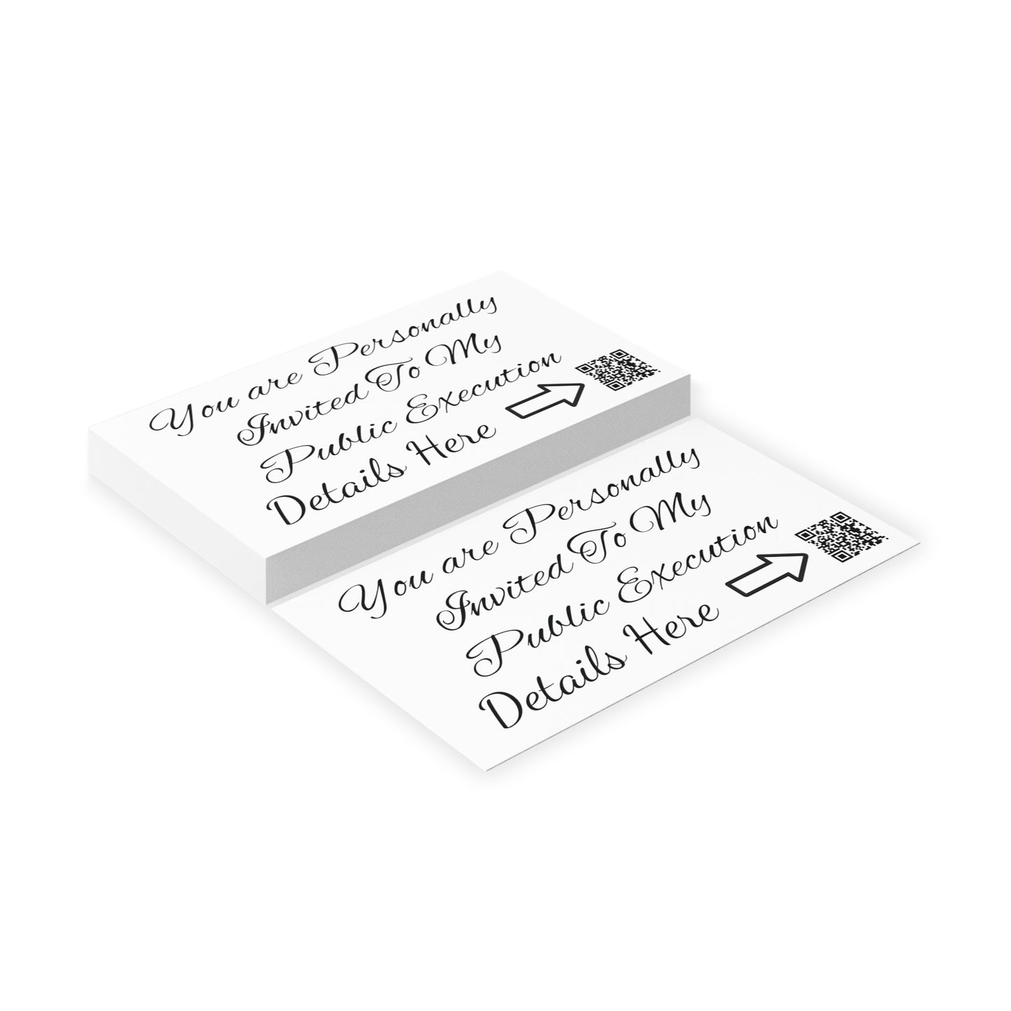 Public Execution Business Cards