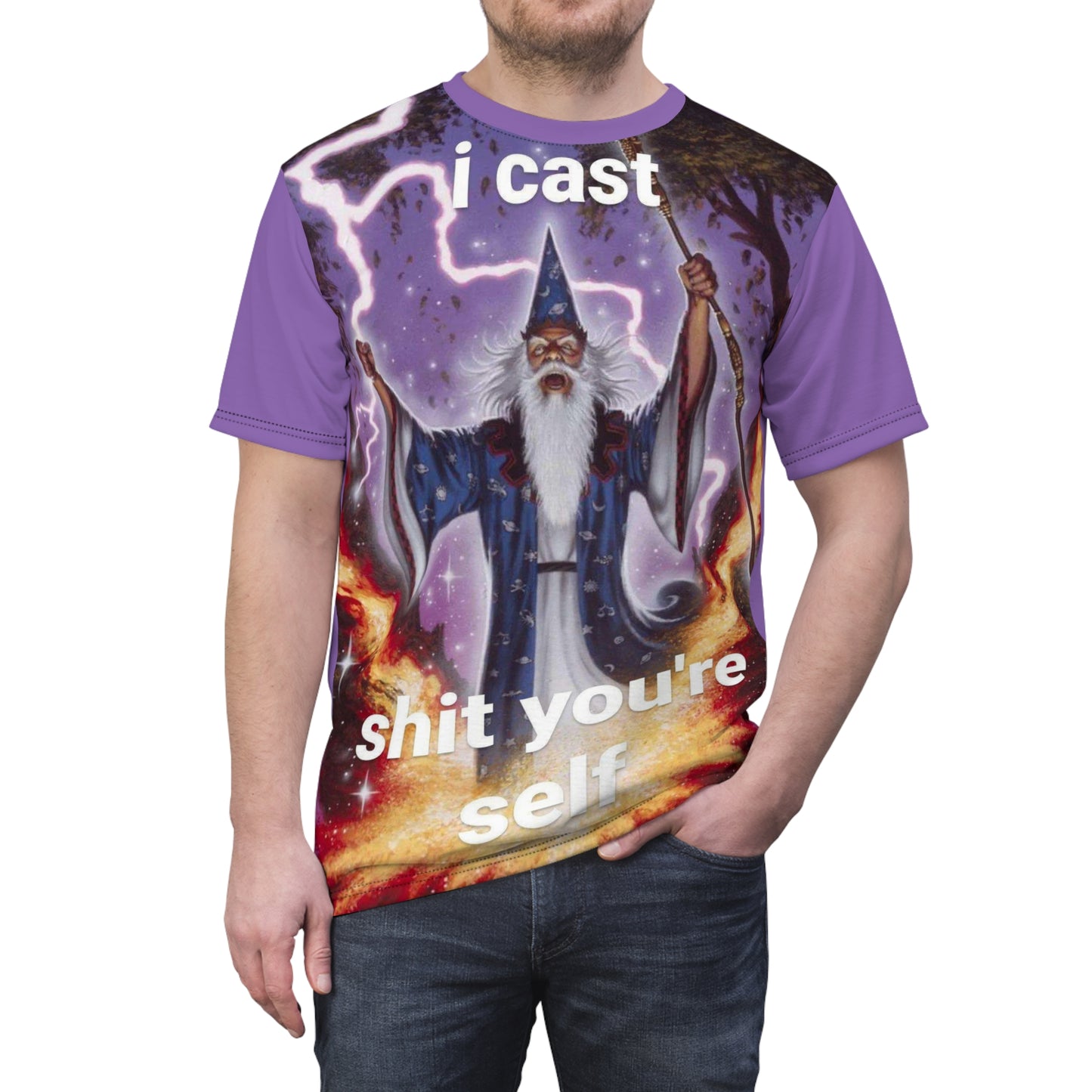 Evil Wizard Unisex Cut & Sew Tee (AOP)