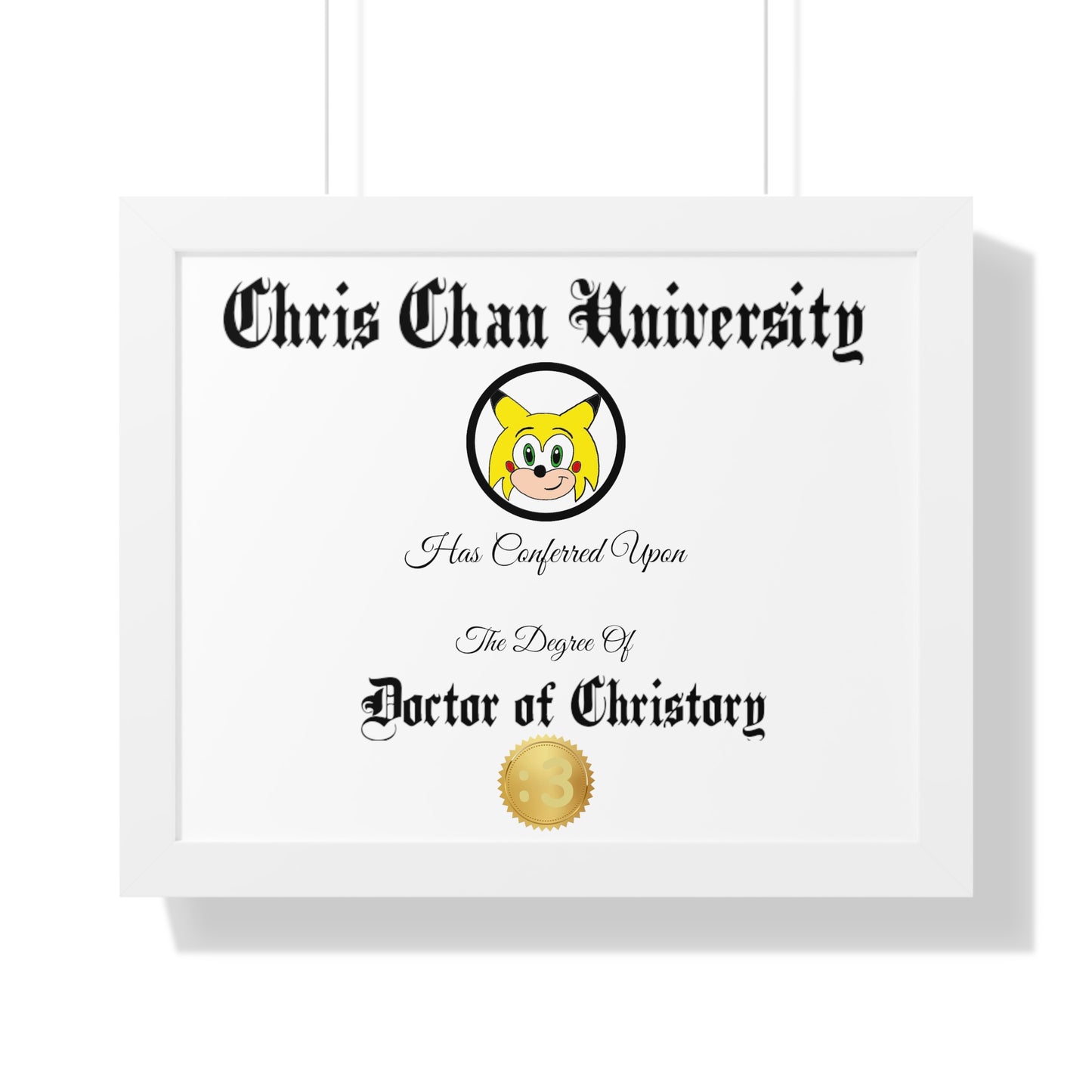 Christory Framed Horizontal Poster