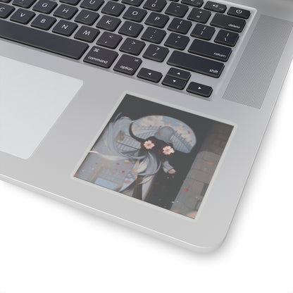 AI Anime Background Kiss-Cut Stickers