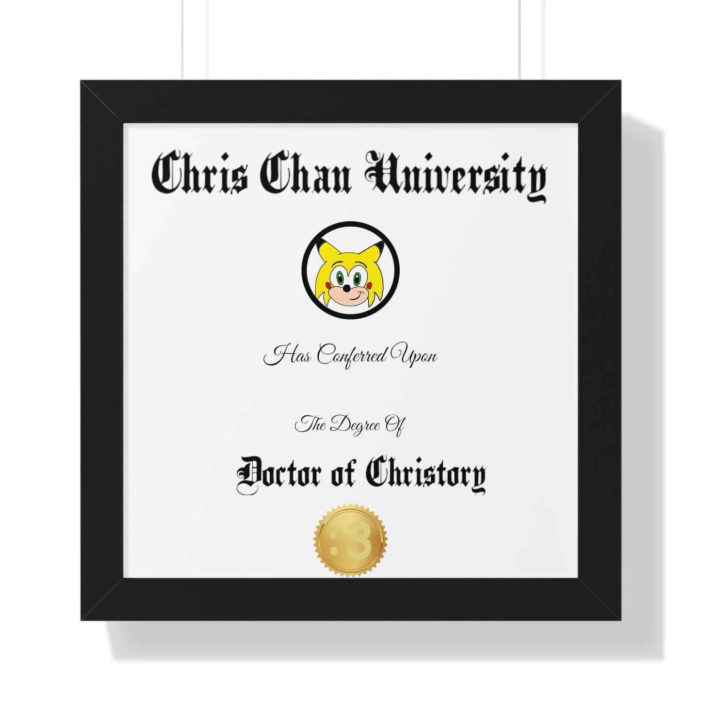 Christory Framed Horizontal Poster