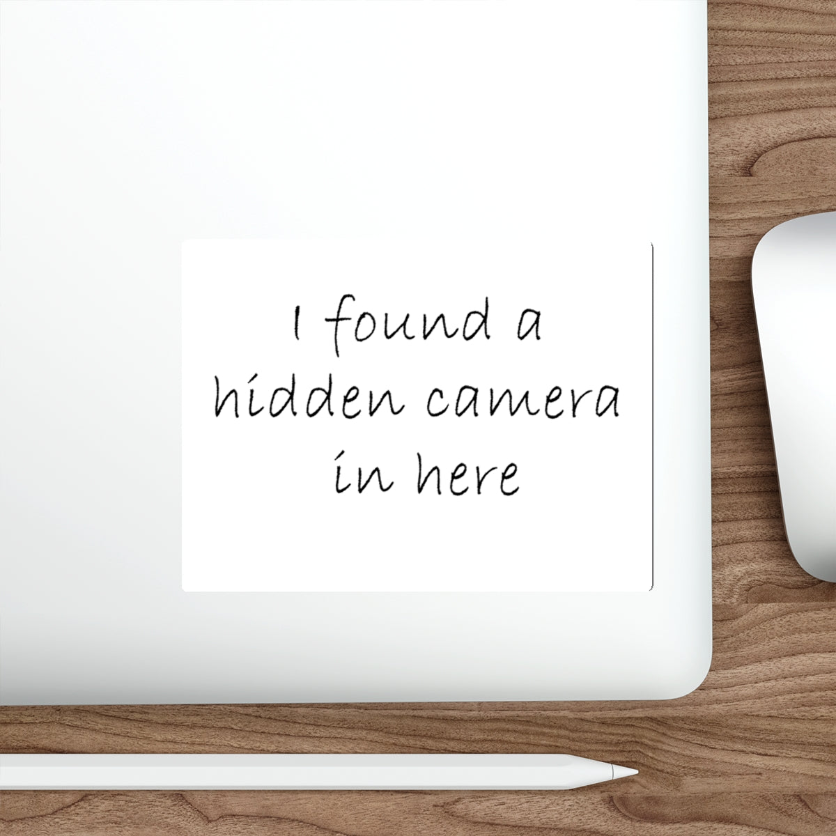 Hidden Camera Die-Cut Stickers