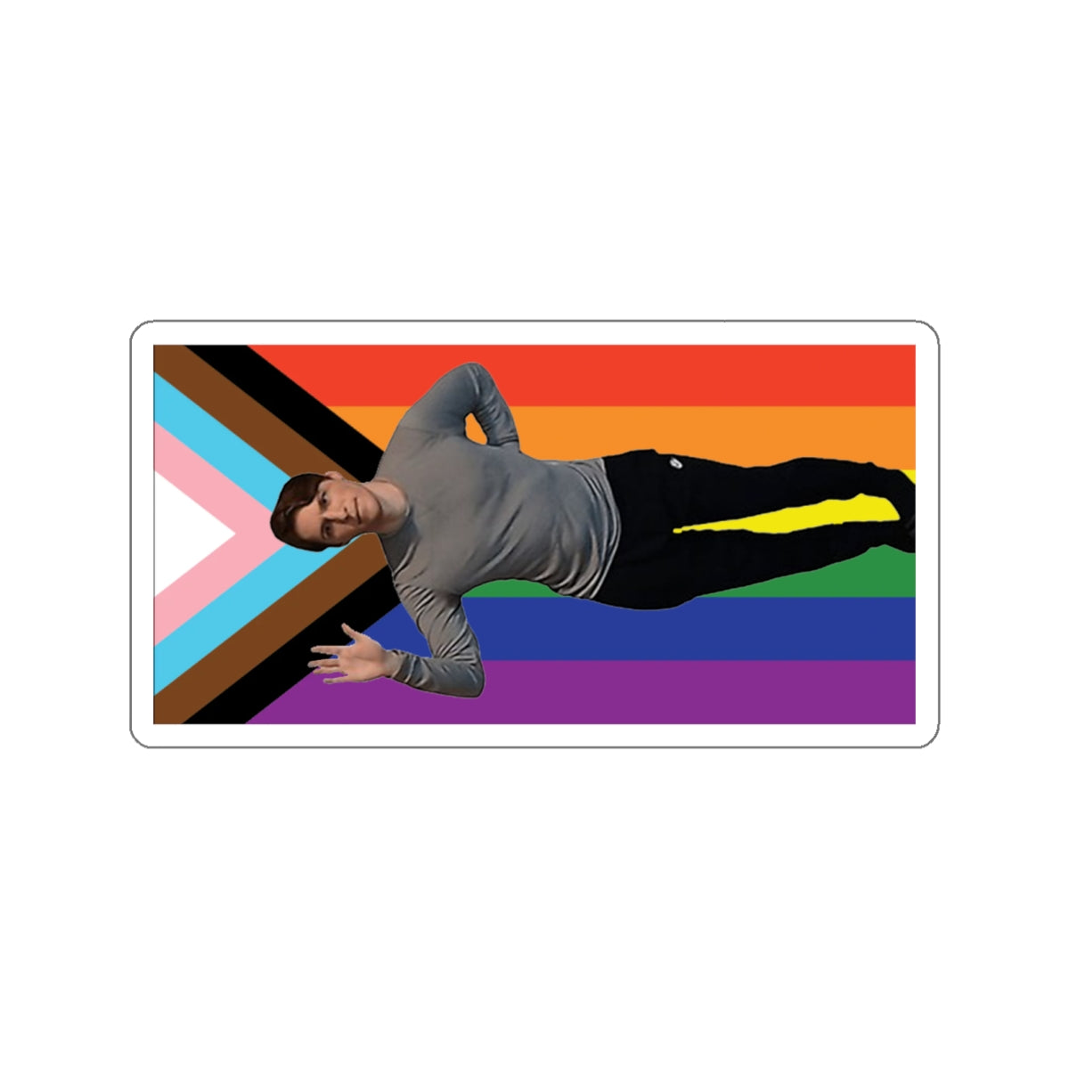 Jerma Pride Flag Die-Cut Stickers