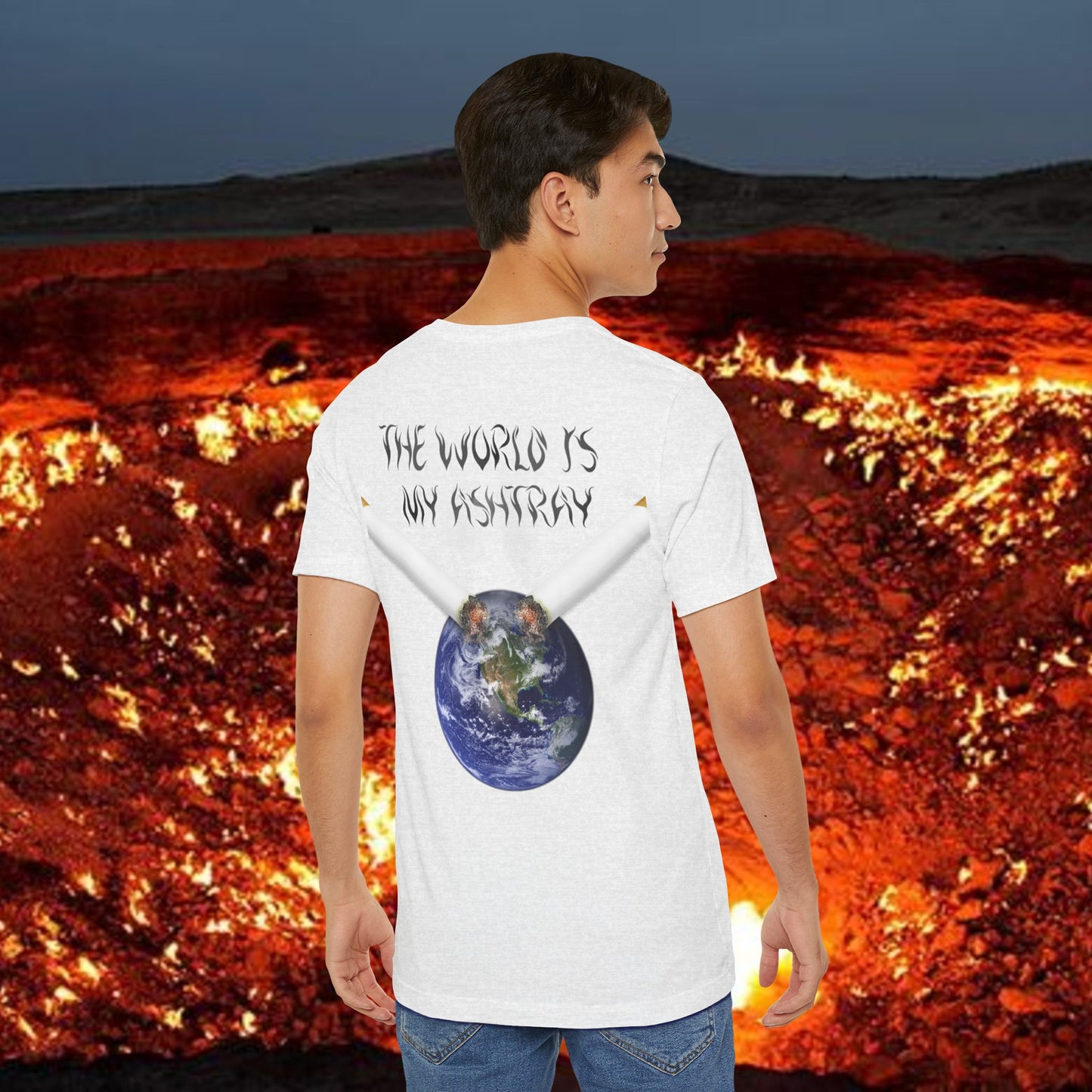 The World Is My Ashtray Unisex Short Sleeve Tee