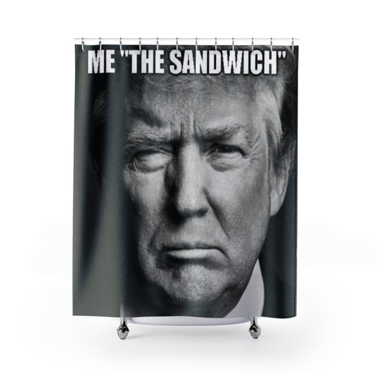 The Sandwich Shower Curtains