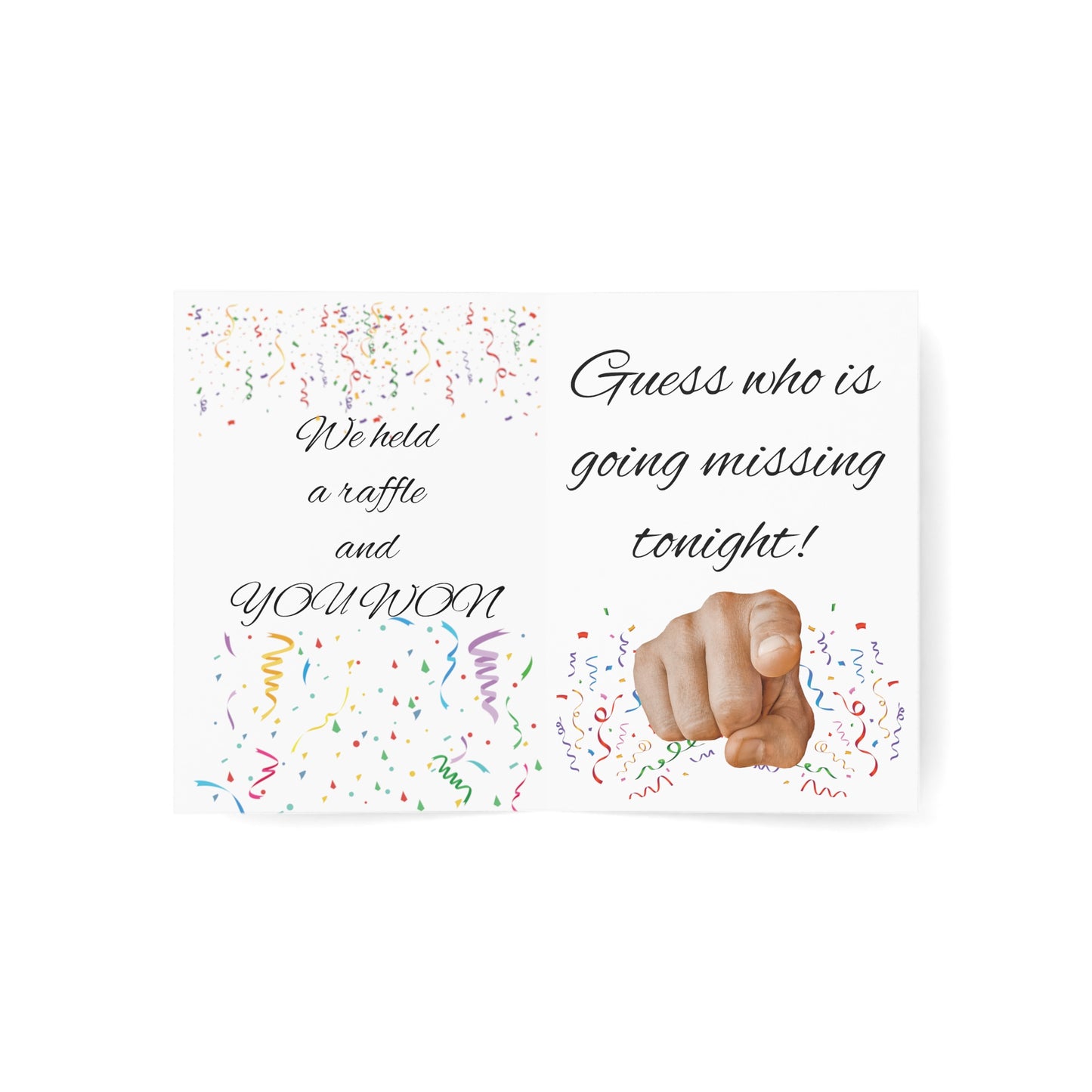 You Won! Greeting Cards