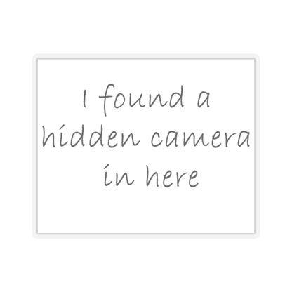 Hidden Camera Kiss-Cut Stickers