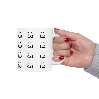 :3 Ceramic Mug, 11oz