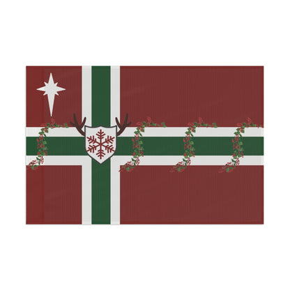 Christmas Flag No Stockings 1