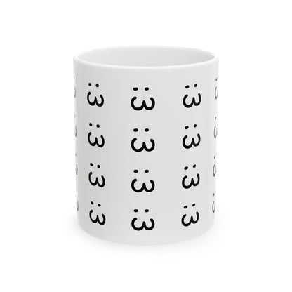 :3 Ceramic Mug, 11oz