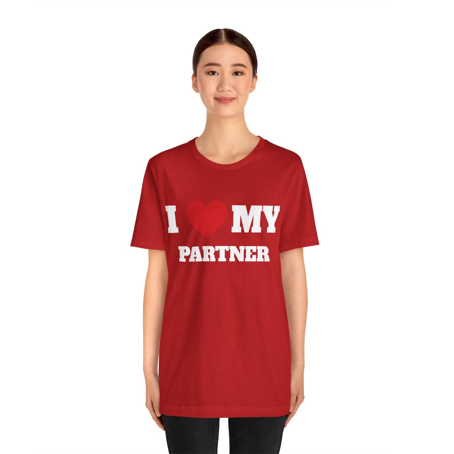 I Heart My Partner Nuke Unisex Short Sleeve Tee