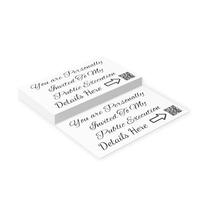 Public Execution Business Cards