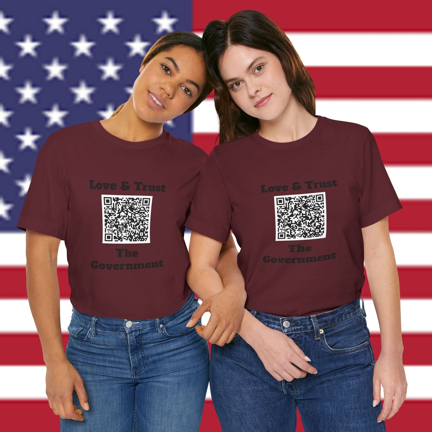 Love & Trust The Government Unisex Short Sleeve Tee